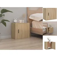 VidaXL Wand-Nachttisch Sonoma-Eiche 50x30x47 cm