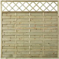 Plus Holz Sichtschutzzaun Bergen 180 x 180 cm Grün