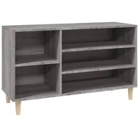 VidaXL Schuhregal Grau Sonoma 102x36x60 cm Holzwerkstoff