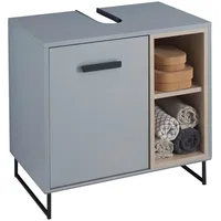 Stella Trading Tunis, Grau, Sonoma Eiche, Kunststoff, 1 Fächer,