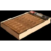 Holz4home Premium Schneidebrett Set Stirnholz aus Eiche