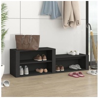 VidaXL Schuhschrank Schwarz 150x35x45 cm Holzwerkstoff