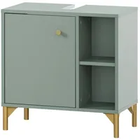 Lomadox Badezimmer Waschbeckenunterschrank ANGERS-80 in mint, B/H/T: ca. 60,2/60,3/33,1