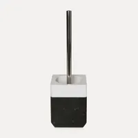 Möve Toilettenbürste Black & White", schwarz (schwarz, snow), H:38cm,