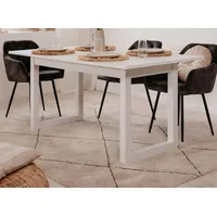 Furn.design Esstisch weiß Küchentisch ausziehbar 160 - 200 x