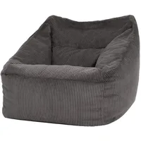 I.C.O.N. icon Sitzsack Grau, Textil, 340 L, 1-Sitzer, Freiform,
