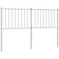 VidaXL Kopfteil Metall Weiß 135 cm