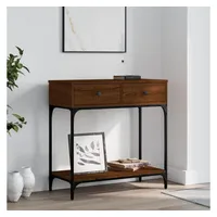 VidaXL Konsolentisch Braun Eichen-Optik 75x34,5x75 cm Holzwerkstoff