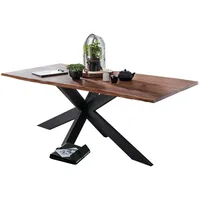 'massivart' Esstisch Baumkantentisch 200 cm Akazie massiv lackiert -