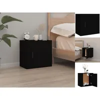 VidaXL Wand-Nachttisch Schwarz 50x30x47 cm