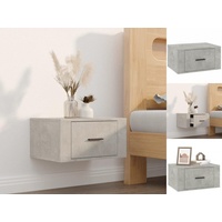 VidaXL Wand-Nachttisch Betongrau 50x36x25 cm