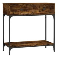 VidaXL Konsolentisch Räuchereiche 75x34,5x75 cm Holzwerkstoff