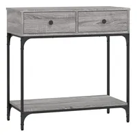 VidaXL Konsolentisch Grau Sonoma 75x34,5x75 cm Holzwerkstoff