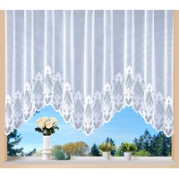 WECKBRODT »Weimar«, (1 St.), Jacquard, Bogenstore, floral, Halbtransparent, Sockel,
