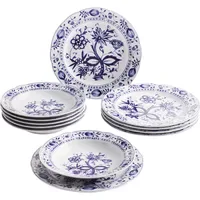 Kahla Rossella Zwiebelmuster Tafelservice 12-tlg. blau