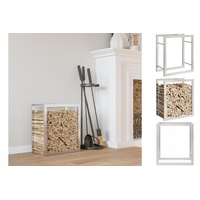 VidaXL Brennholzregal 50x28x56 cm Edelstahl