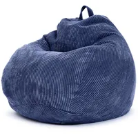 Green Bean Sitzsack Dunkelblau, Textil, Füllung & Cordstoff Kuschelig