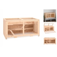 VidaXL Kleintierkäfig 89,5 x 45 x 45 cm braun