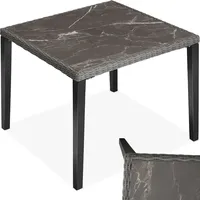 Tectake Rattan Tisch Tarent 93,5x93,5x75cm