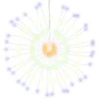 VidaXL Weihnachtsbeleuchtung Feuerwerk 140 LEDs Mehrfarbig 17 cm