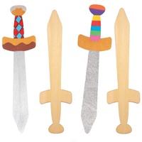 Baker Ross Ritter Langschwerter aus Holz, Für Kinder Kunsthandwerk