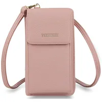 Frentree Damen Handy Umhängetasche, Geldbörse Portemonnaie mit Schultergurt und
