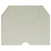 Wieland Electric 07.311.6755.0 Abschlussplatte Grau 10St.