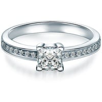 Trilani Ring aus Sterling Silber in mit Zirkonia 63
