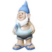 Udo Schmidt Badezwerg mit Schwimmring Gartenzwerg 31 cm Garten