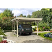 SKANHOLZ Skan Holz Flachdach-Einzelcarport Spessart 355 cm x 604