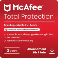 McAfee Total Protection 2025 ESD 3 Geräte 1 Jahr