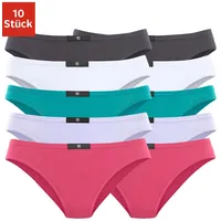 H.I.S. H.I.S Slip, (10er-Pack), aus elastischer Baumwoll-Qualität H.I.S anthrazit,