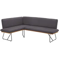 Niehoff Eckbank NIEHOFF SITZMÖBEL, grau (graphit, schwarz), H:85cm T:68cm,