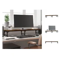 VidaXL Monitorständer Braun Eichen-Optik 105x23x15,5 cm Holzwerkstoff