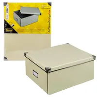 IDENA Aufbewahrungsbox faltbar creme 35x28x17cm