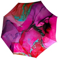 Doppler Carbonstahl Long Stockschirm 89 cm Pink Einfarbig Polyester