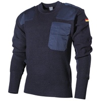 Max Fuchs MFH Troyer BW Pullover, mit Brusttasche, blau