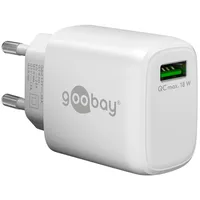 Goobay USB-Schnellladegerät QC 3.0 (18 W) weiß - 1x