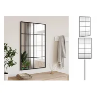 VidaXL Wandspiegel Schwarz 50x80 cm Rechteckig Eisen