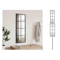 VidaXL Wandspiegel Schwarz 30x80 cm Rechteckig Eisen
