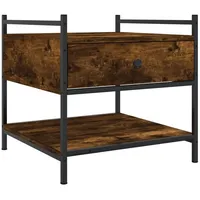 VidaXL Couchtisch Räuchereiche 50x50x50 cm Holzwerkstoff