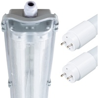 Shada Budget LED Leuchte IP65, mit LED Röhre 2X18W