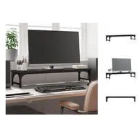 VidaXL Monitorständer Schwarz 85x23x15,5 cm Holzwerkstoff