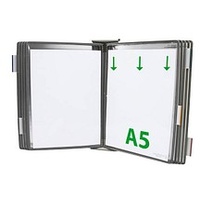 Tarifold Wand-Sichttafelsystem 425100 DIN A5 grau mit 10 St.