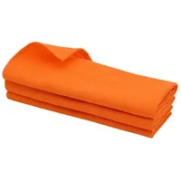 Daloual 3X Geschirrtuch/Küchentuch/Putztuch/Poliertuch aus 100% Baumwolle orange