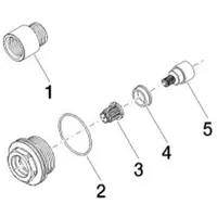 Dornbracht Verlängerung 1287097090 für Up-Grundkörper, 20 mm