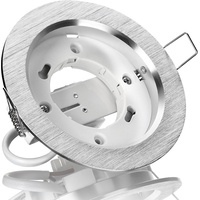 LC Light Einbaustrahler Lampenfassung GX53 230V rund Alu gebürstet