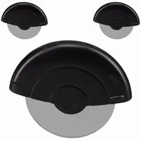 Relaxdays 3 x Pizzaschneider Premium Edelstahl, Gastro, Wheel, Pizzamesser