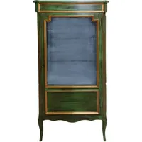 Casa Padrino Barock Vitrine Antik Stil Grün / Gold