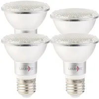 Lunartec LED-Pflanzenlampe mit 48 LEDs, 50 Lumen, E27, 4er-Set